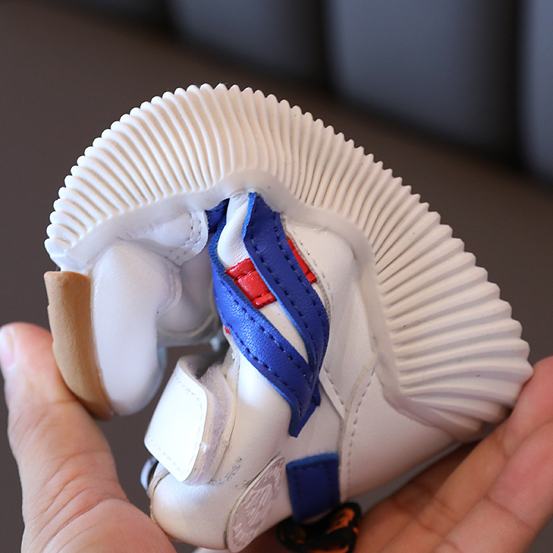 2025 Autumn and Winter Children's Sports Shoes Girls' Mid-Top White Shoes Boys' Baby Shoes Basketball Shoes Wholesale Breathable