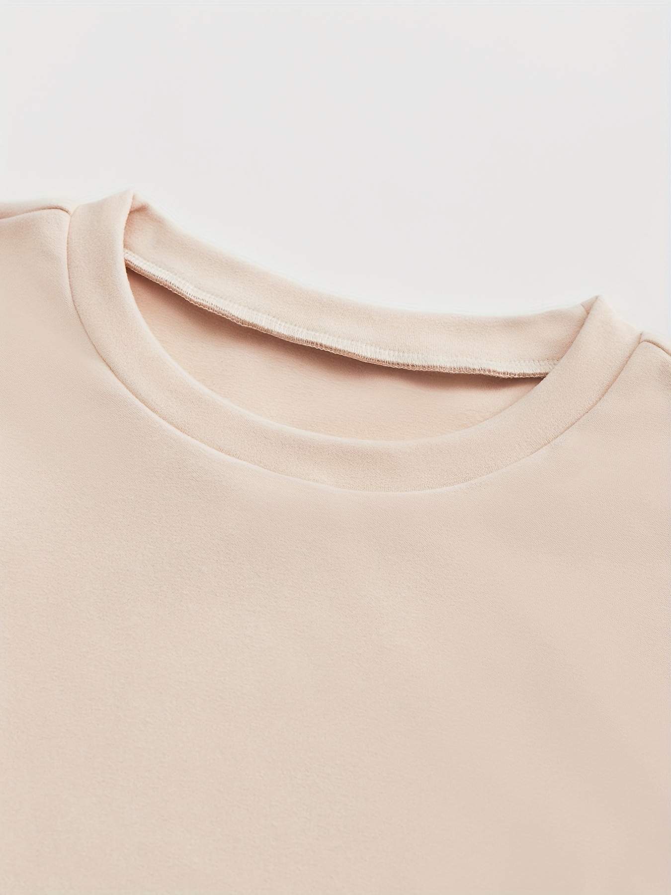 3 Sets Simple Solid Women's Loungewear, Crew Neck Short