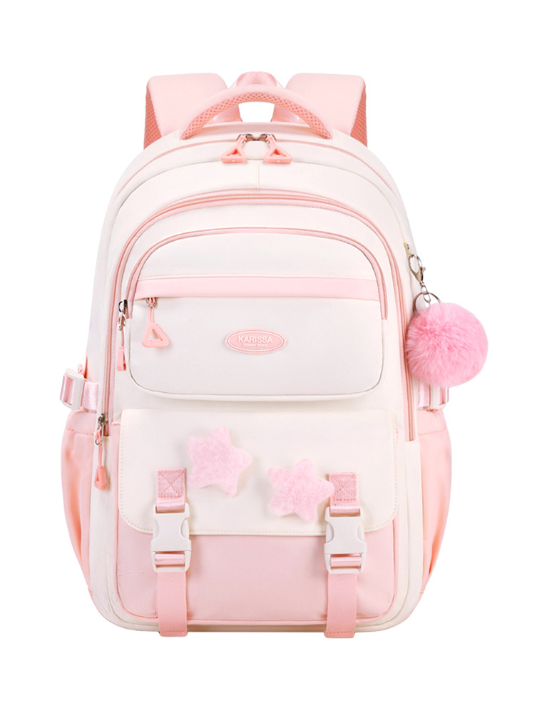 Shaodong Factory Cross-border Primary School Schoolbag Large Capacity Lightweight Junior High School Senior high school Girl Backpack Sleeve Tie Rod