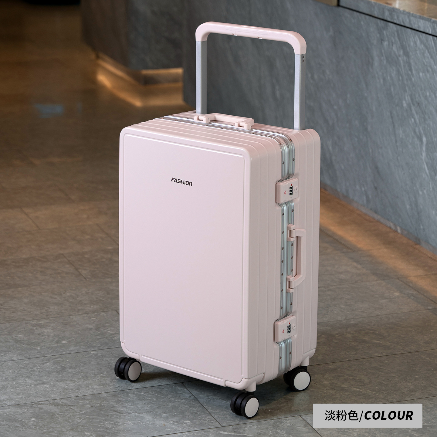 Luggage case wide pull rod 24 inch anti-fall boarding case 20 inch female pull luggage case 26 inch large capacity suitcase mute wheel