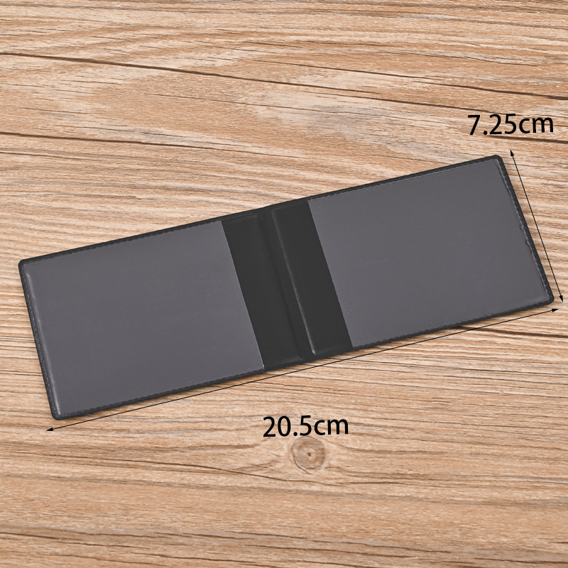 Manufacturer's Ready-Made Wholesale Motor Vehicle Driver's License Leather Case Driving License Leather Case Two Card Slot Document Cover Simple Black Blue