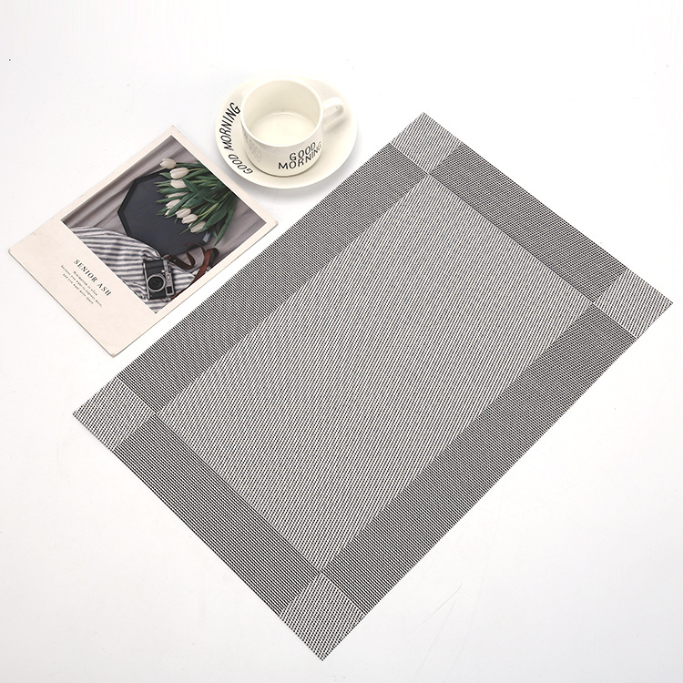 Placemat Pvc Insulation Anti-Scalding and Anti-Oil Western Dining Table Mat Ins Style Japanese Style Household Retro Ceramic Tea Coaster Wholesale