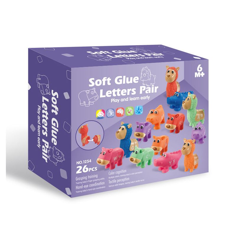 Cross-border Amazon export letter puzzle puzzle dinosaur letter matching toys cognitive early education baby toys