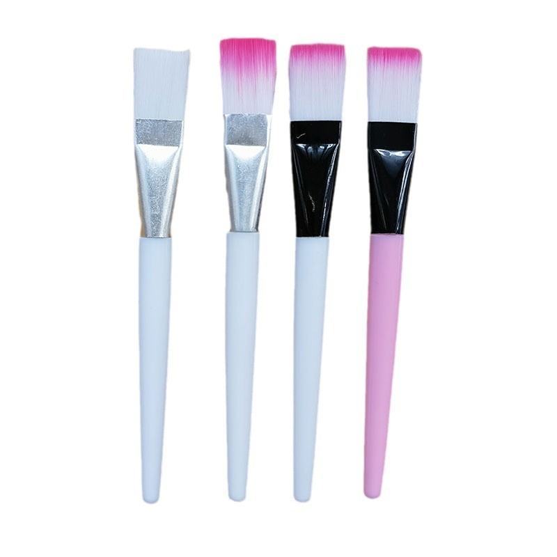 Source in stock Soft Hair Mask Brush White Rod Powder Rod Transparent Rod Nylon Hair Mask Brush Makeup Brush Tune Mask Tool