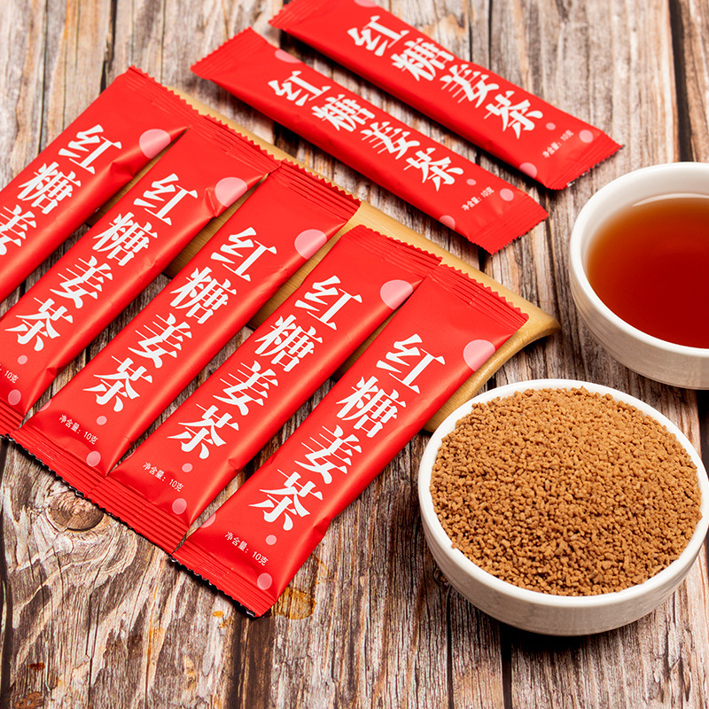 Black Sugar Ginger Tea Black Sugar Ginger Tea Big Aunts Drinking Small Bags Women's Menstrual Health Care Longan Red Jujube Wolfberry Tea