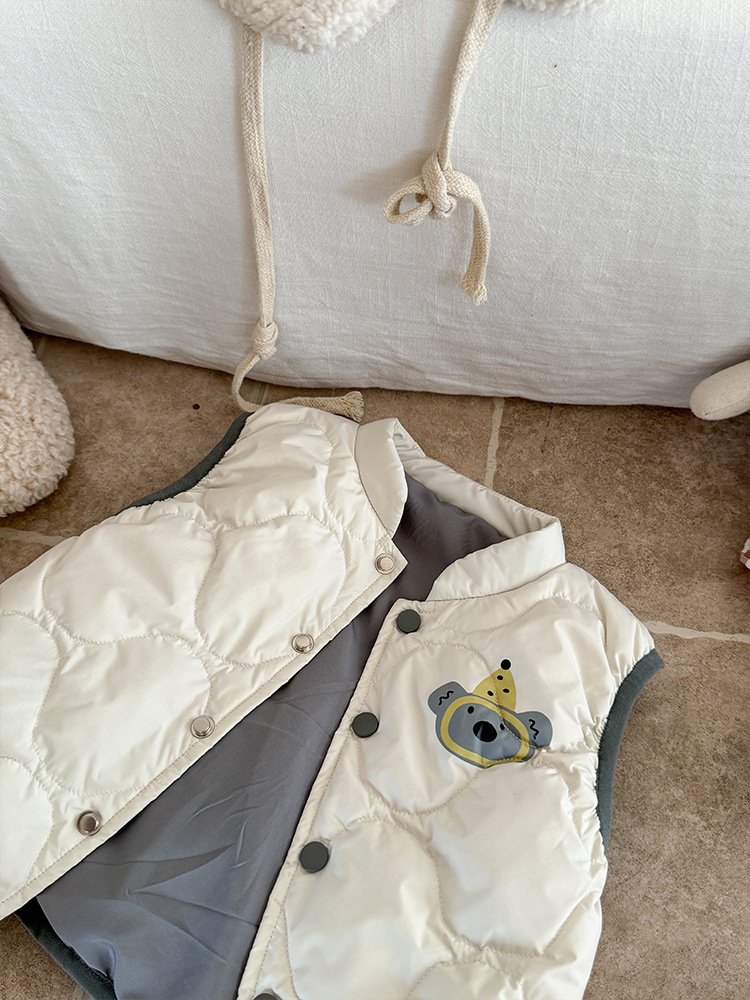 Children's Light Down Vest 2024 Autumn and Winter Boys' Clothing Down Liner Baby Girl Winter Category A