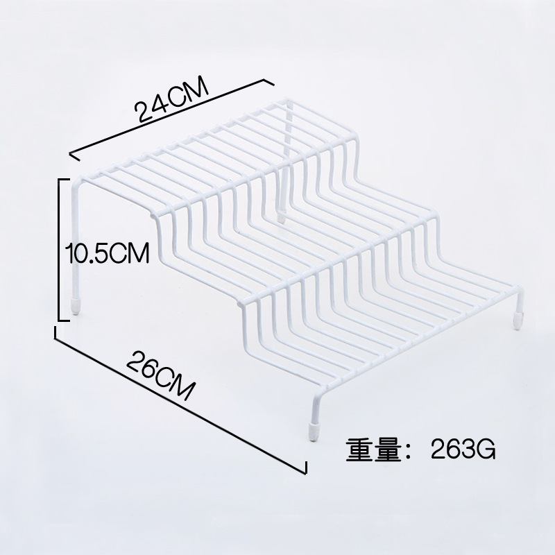 Step-Shaped Iron Spice Rack, Iron Trapezoidal Spice Storage Rack, Iron Wire Dipped Pe Spice Bottle Rack, No Drilling Required