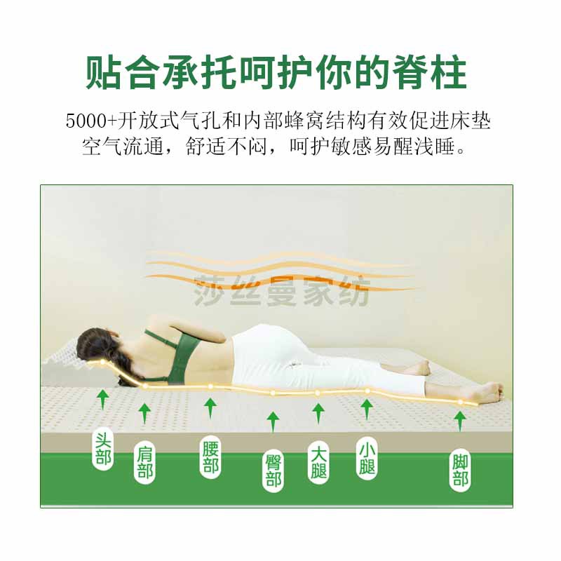 Thai Natural Latex Mattress Thickened Simmons Dormitory Home Tatami Single and Double Mattress Breathable and Comfortable