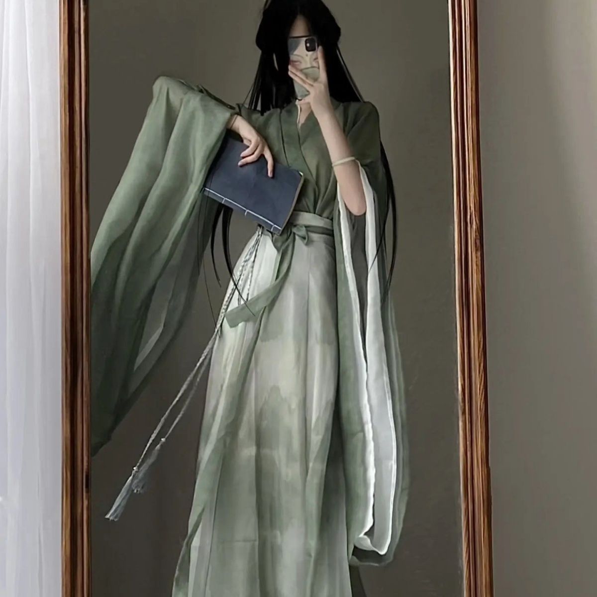 Ancient Wei and Jin Dynasty Han Dynasty, Northern and Southern Dynasties, Cross-Collar, Large Sleeves, Eight Broken Skirts, Chinese Style, Han Elements, Popular Heavy-Duty Printed Suits