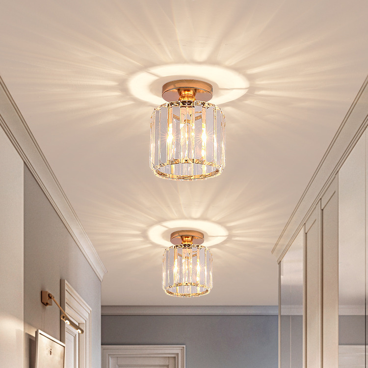 Corridor Aisle Light Cross-Border Internet Celebrity Crystal Light Entrance Light Simple Modern Home Creative Led Foyer Light