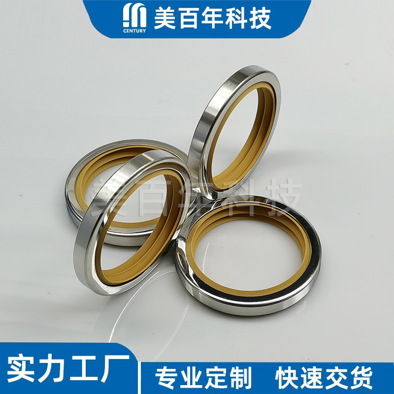 Modified Ptfe Oil Seal Screw Air Compressor Oil Seal Ptfe Rotating Lip Seal Teflon Outer Skeleton Stainless Steel Oil Seal