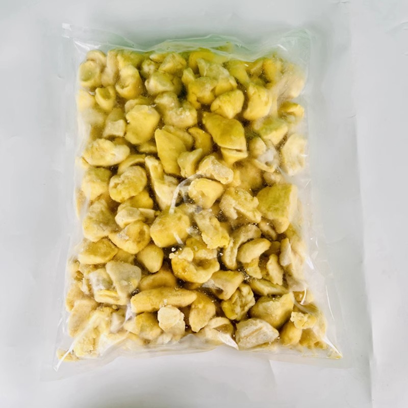 Frozen Durian Floss for Baking: Commercial Grade Golden Pillow Durian Fruit Pulp, Seedless Pure Fruit Pulp, Frozen Fruit Pulp