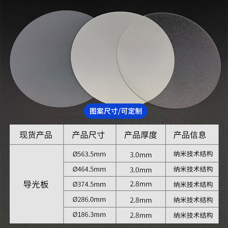 Led Light Guide Plate Milky White Ps Diffusion Plate Ceiling Lamp Table Lamp Acrylic Sheet Special Panel for Advertising Light Boxes