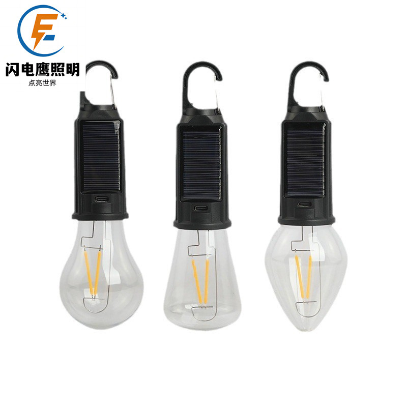 Перезаряжаемая ретро-лампа для кемпинга, светодиодная, новая солнечная лампа