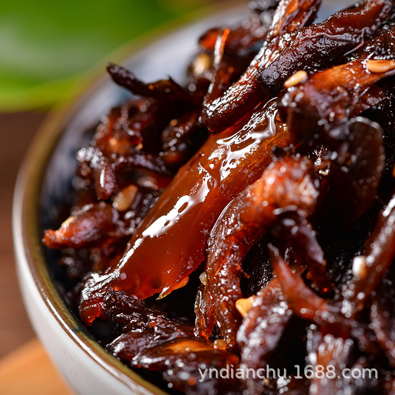 Oily Gallinobacteria 200g Bagged Matsutake Mushrooms/Porus Mushrooms Yunnan Specialty Fried Mushrooms Spicy Ready-To-Eat Mushrooms and Pickles