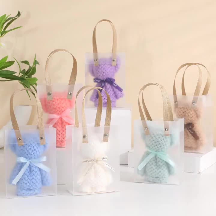 Coral velvet bear towel kindergarten graduation gift wedding gift opening activities hand gift wholesale