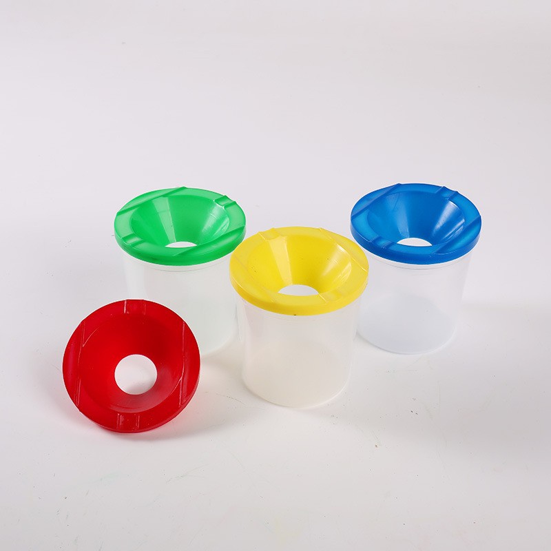 Qianhui Children's Plastic Color Paint Cup Anti-pouring Plastic Cup Children's Painting Graffiti Wash Cup Color Cup