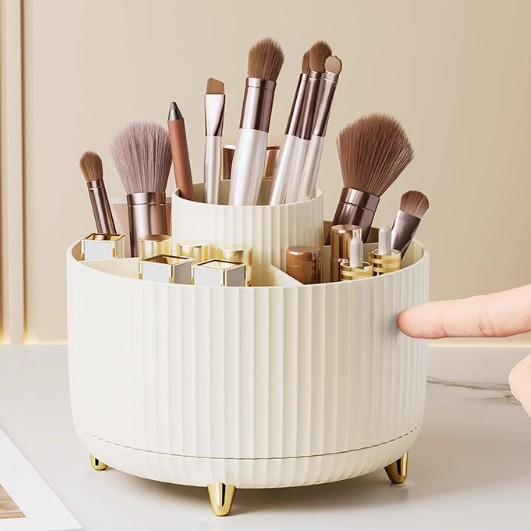 Desktop Rotating Storage Box Household Fit Box Rotating Skin Care Dressing Table Cosmetic Storage Box Pen Storage