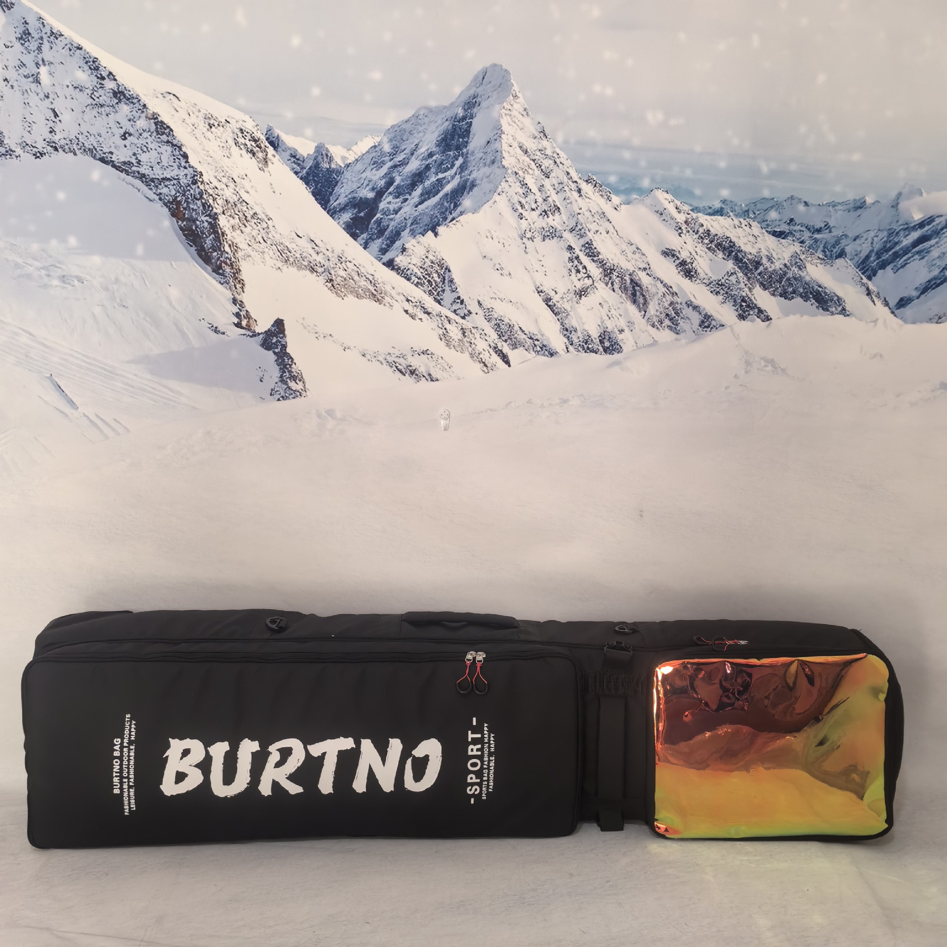 Wheeled ski board bag sub-warehouse snow bag children's ski board bag new single shoulder ski board bag lengthened board bag