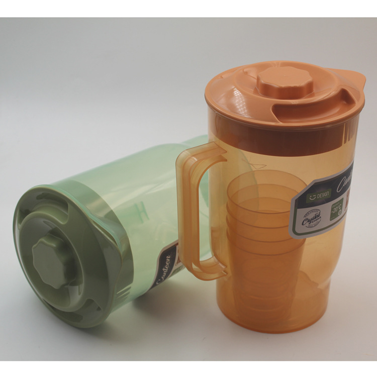 Cold Kettle Large Capacity Plastic High Temperature Resistant Kettle Household Water Cold Water Cold Water Cup Boiling Water Cup Cold Tea Pot with Cup