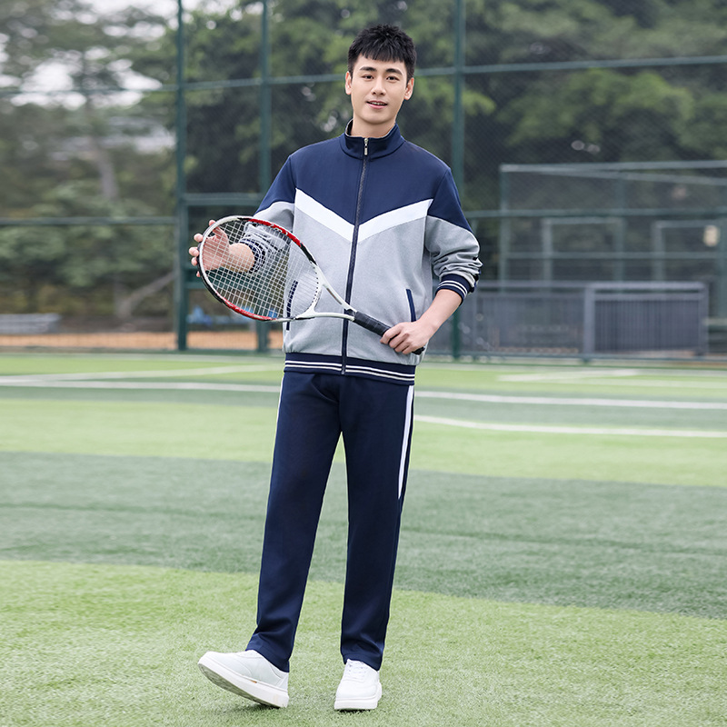 Autumn class uniform suit junior high school students college style coat middle school sports opening ceremony school uniform two-piece set