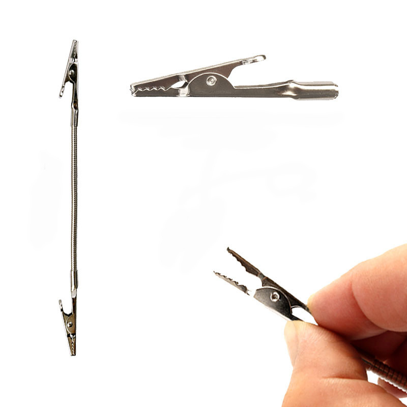 Simple Double-headed Alligator Clip Special Mosquito Incense Pinch Breaking Incense Advertising Card Clip Universal Rotating Folding Metal Bracket