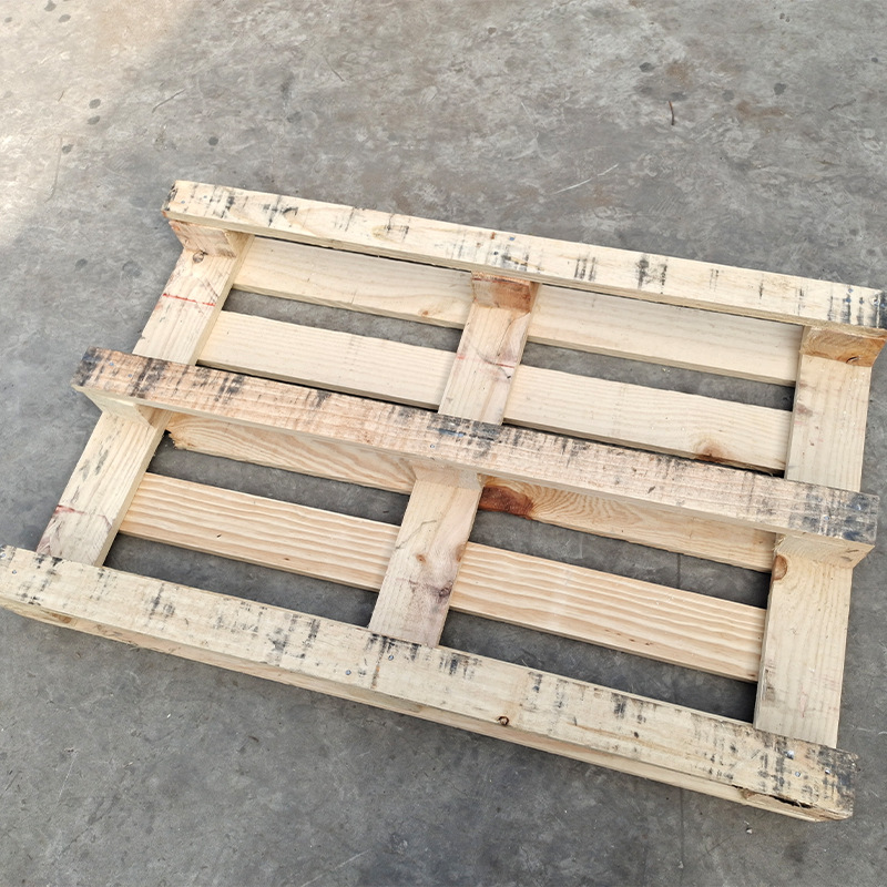 Wood Pallet Forklift Pallet European Standard Pallet Fumigation-Free Double-Sided Forklift Entry Plywood Industrial Pallet Leak-Proof Pallet