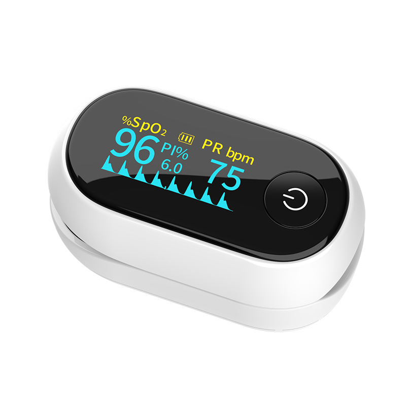 Home essential home home fingertip oximeter pulse rate blood oxygen detector medical standard finger clip oximeter