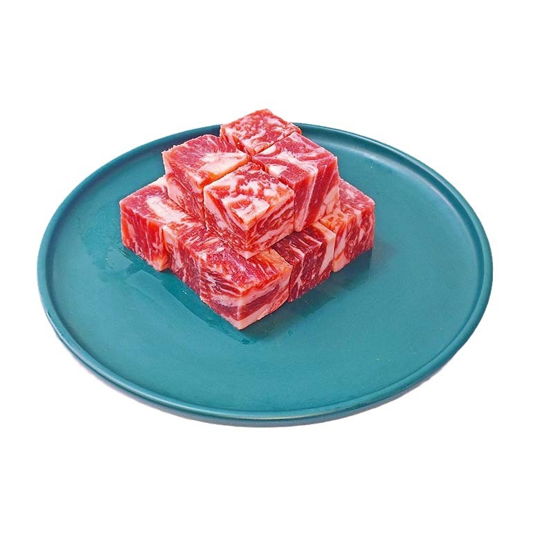 Snowflake Wagyu Beef Cubes 0.5kg /Bag Beef Grain Fed Beef Angus Original Cut Conditioning High-Quality Beef