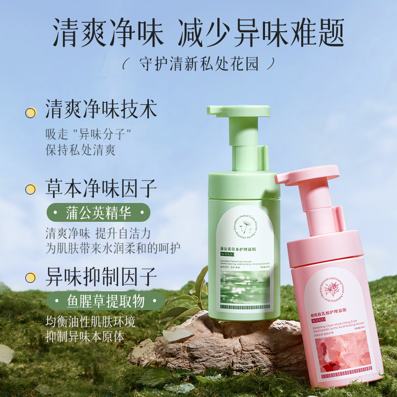 Dandelion Niacinamide Care Mousse to Remove Odor, Soothe Redness, Warm and Personal Care, Private Area Care and Maintenance Care Solution