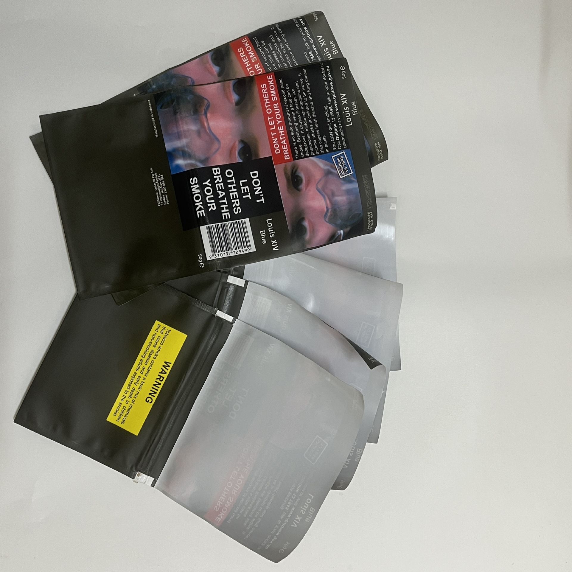 Manufacturers in stock cross-border tobacco bags overseas for tobacco packaging free samples