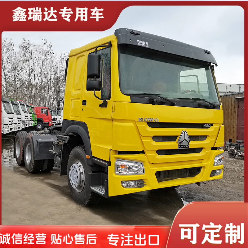 African New and Used Howo Tractor Trucks, 371 Horsepower, Euro Ii, Rear Eight-Wheel, Used Truck Tractor Head, Howo Euro Iii