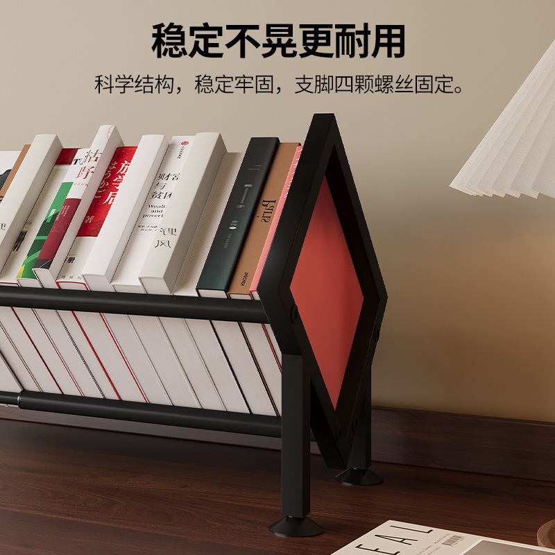 Desktop Small Retractable Bookshelf Office Study Organize Storage Rack Student Dormitory Economical Desk Bracket