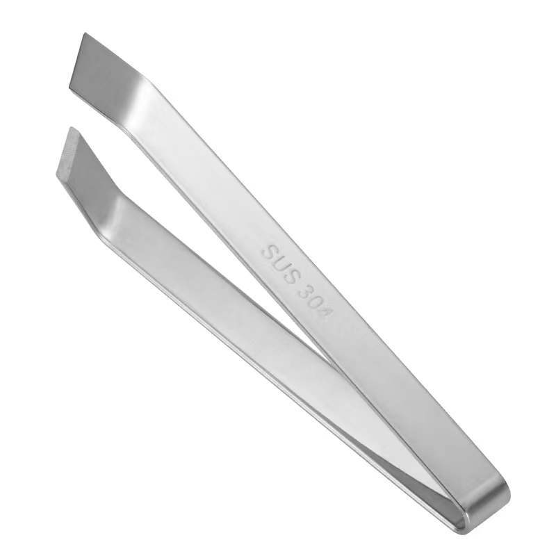 304 stainless steel pig hair clip chicken duck goose hair clip fish bone clip flat beveled clip plucking clip beard clip