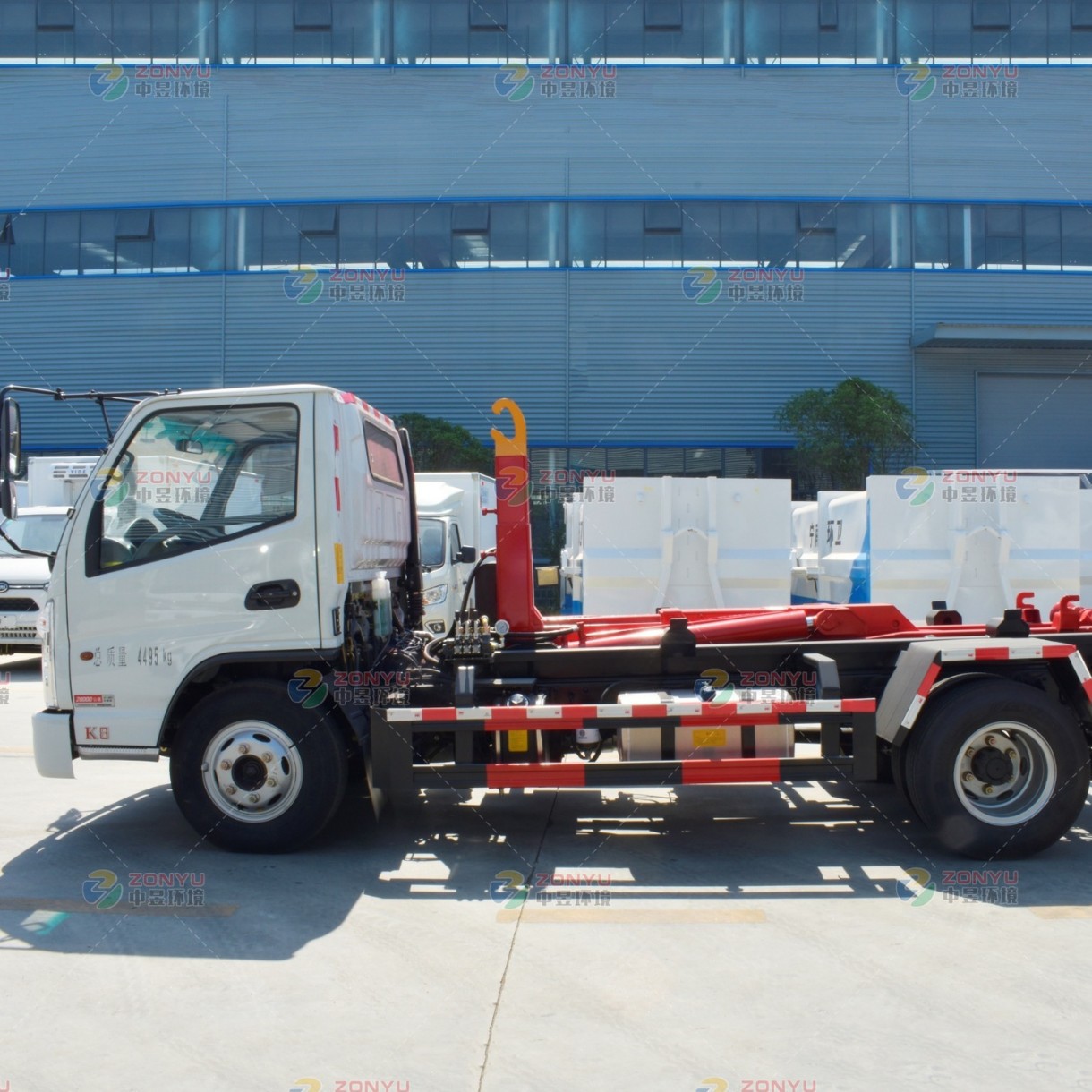 Kaima Cabin Removable Garbage Truck Hook Arm Garbage Collection and Transfer Truck Small Garbage Transfer Truck