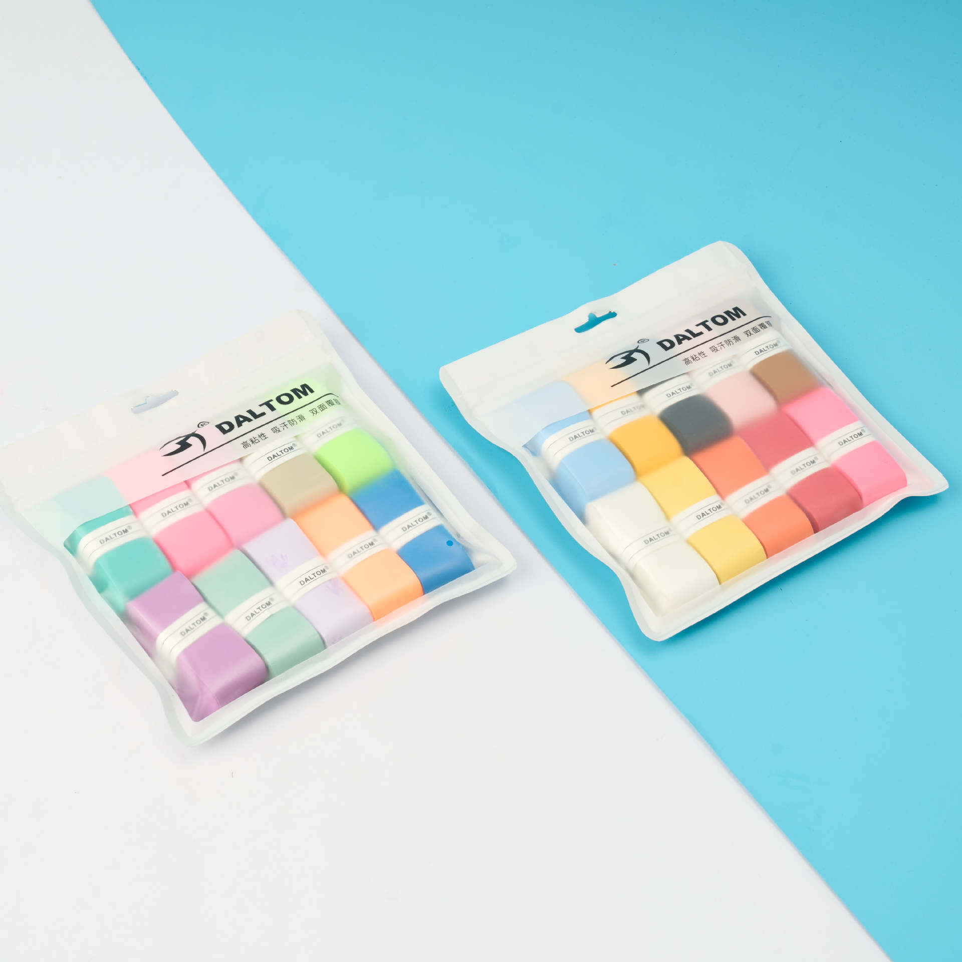 Customized Badminton Racket Wrap with Sweat-Absorbing Tape, Pickleball Anti-Slip Tennis Ribbed Racket Sweat-Absorbing Handle Towel Grip Tape