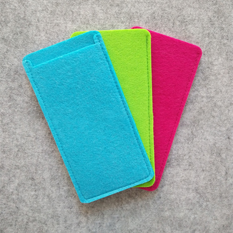 Ready Supply of Felt Mobile Phone Bag Wallet Mobile Phone Ipai Protective Cover Satchel Anti-Fall Lightweight Handmade Handmade