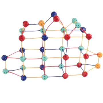 Variety of Beads Stereo Geometry 3D Assembly Teaching Aids Building Construction Educational Toys Beaded Particle Building Blocks