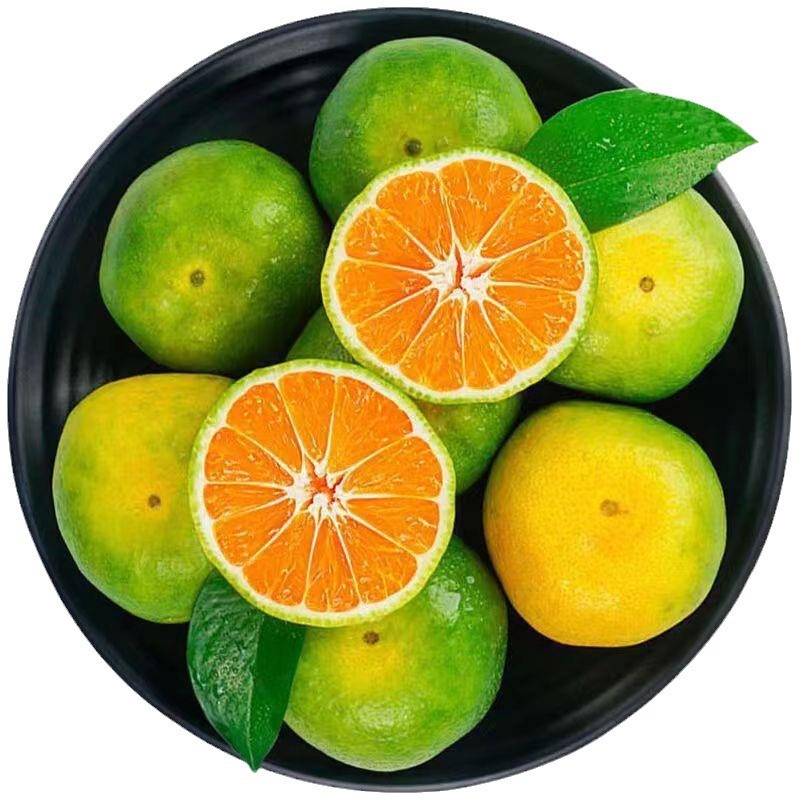 Yunnan Seedless Tangerines 5kg Fresh Fruits for Pregnant Women Seasonal Oranges Citrus Oranges Tangerines Whole Box Green Green Skin