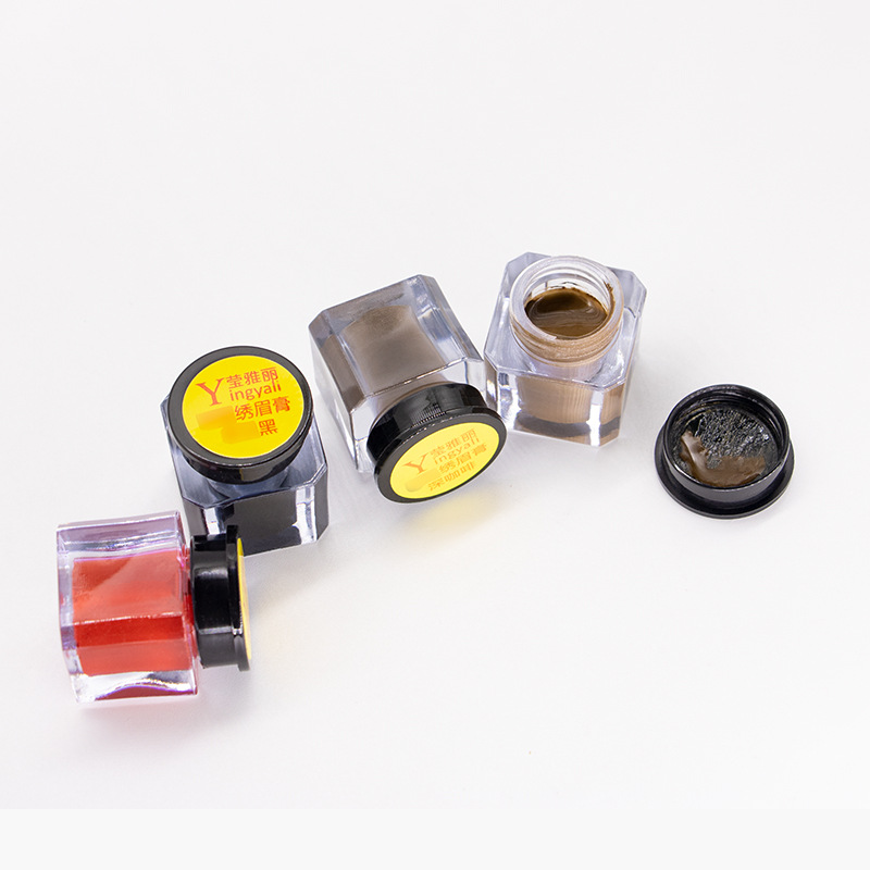 Embroidery Practice Color Material Eyebrow Embroidery Eyebrow Floating Lip Eyeliner Colour Line Color Material Yingya Li Embroidery Eyebrow Cream