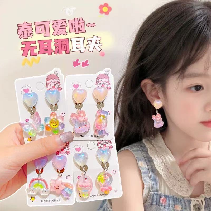 Милые серьги Куломи для девочек 2025 Новые детские клипсы Супер милые серьги Ювелирные изделия для малышей