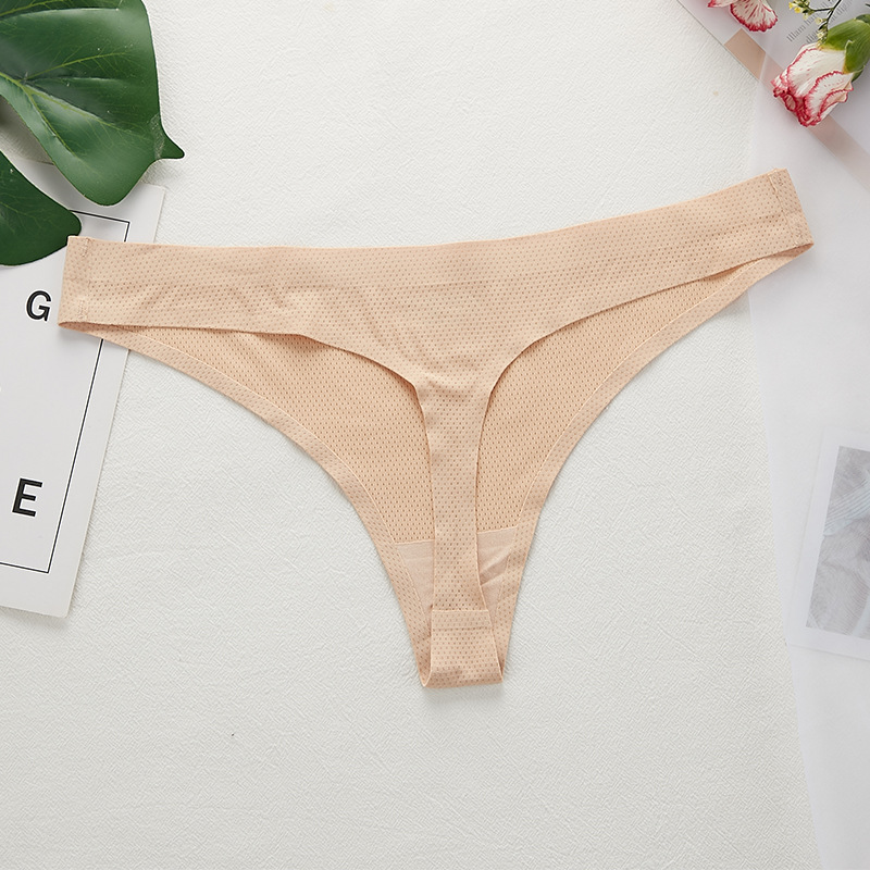 New thong women sexy seamless low waist breathable European and American fashion invisible one-piece panties women Factory Direct Sales