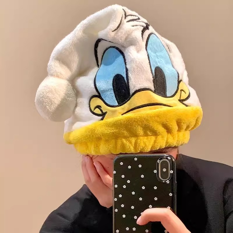 New Children's Dry Hair Cap Baby Thickened Coral Fleece Cartoon Shower Cap Headwear Dry Hair Absorbent Towel for Boys and Girls