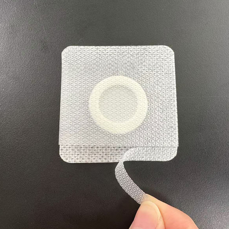 Silicone gel blank mesh spunlaced cloth plus circle pediatric empty paste blank plaster acupoint paste navel paste