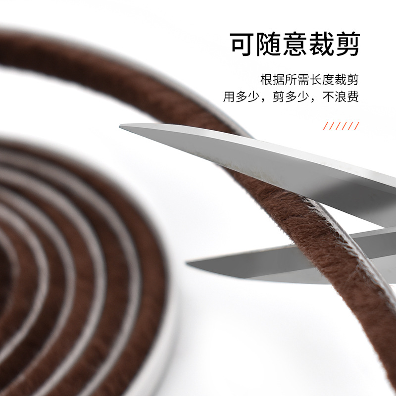 Window Sealing Tops Sliding Window Self-Adhesive Backing Anti-Collision Windshield Strips Aluminum Alloy Door and Window Silicone Waterproof Tops