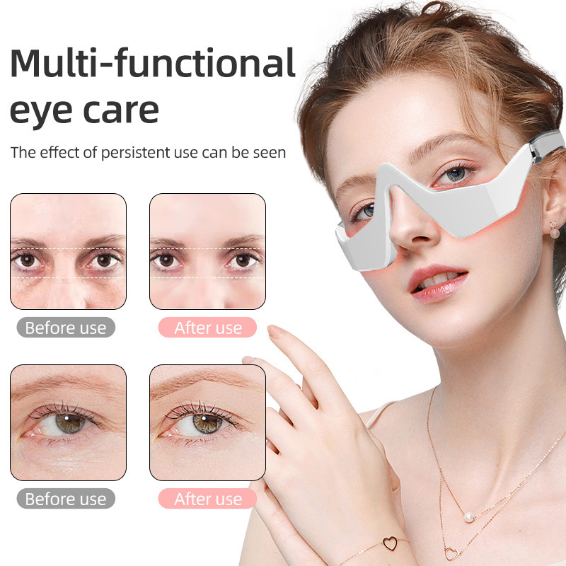 3D Eye Care Instrument Red Light EMS Micro Current Beauty Instrument Eye Cream Introduction Instrument Massage Instrument Eye Beauty Instrument Cross Border