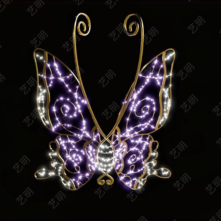 Customized Products Outdoor Decoration Brightening Festival Atmosphere Park Decoration Flower Lamp Led Rainproof Lantern Acrylic