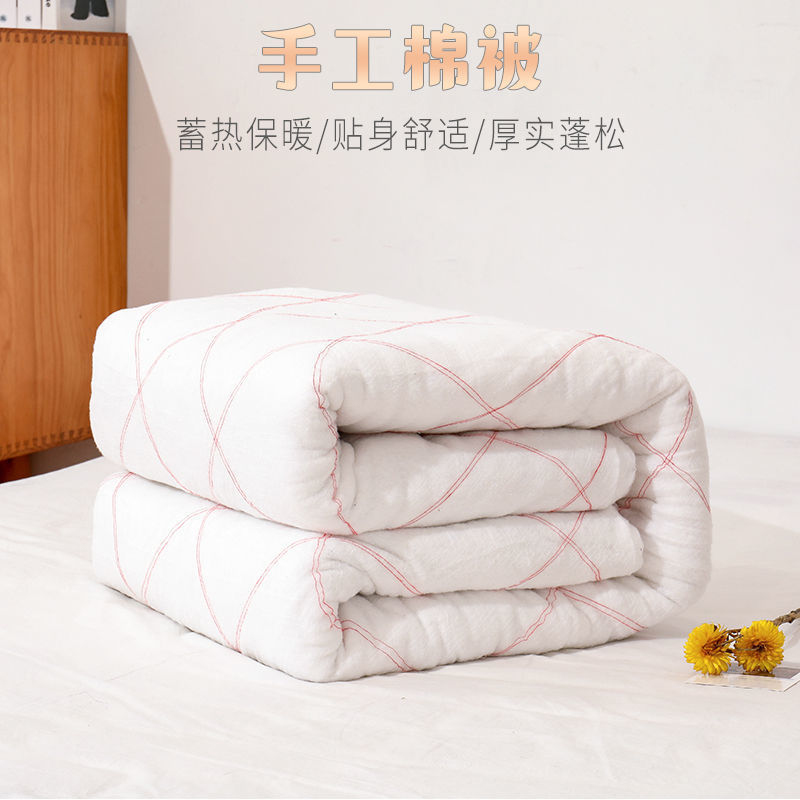 Xinjiang Cotton Quilt Wholesale Thickened Mattress for Student Dormitories Spring and Autumn Cotton Quilt Core Summer Cooling Quilt Pad