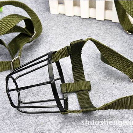 Metal Iron Dog Mouth Cover Mouth Cage Mask Large, Medium and Small Dog Anti-bite Dog Mouth Cover Can Drink Water Breathable