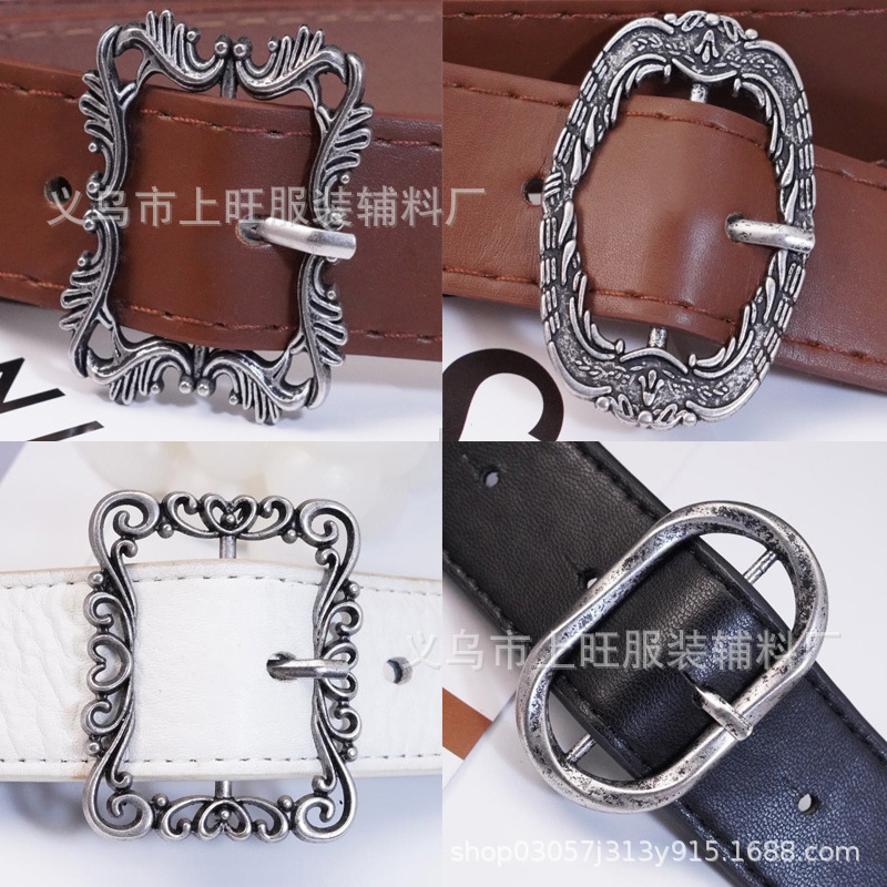 Ретро пряжка для ремня, цинковый сплав, декоративная пряжка для багажа